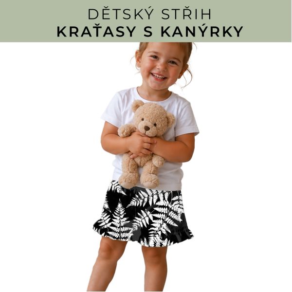 Dětský střih - Kraťásky s kanýrkem