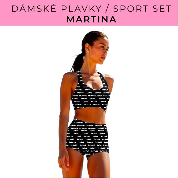 Dámský střih - plavky / sportovní set Martina