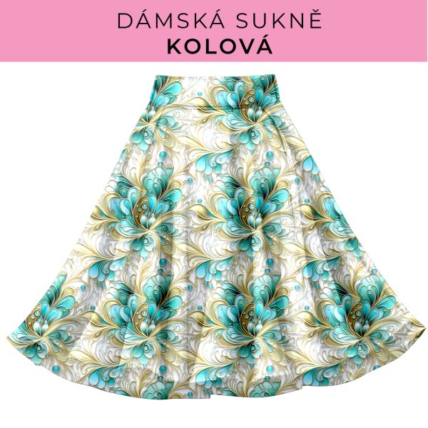 DÁMSKÝ střih - Kolová sukně