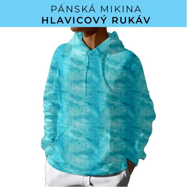 PÁNSKÝ střih - mikina s kapucí