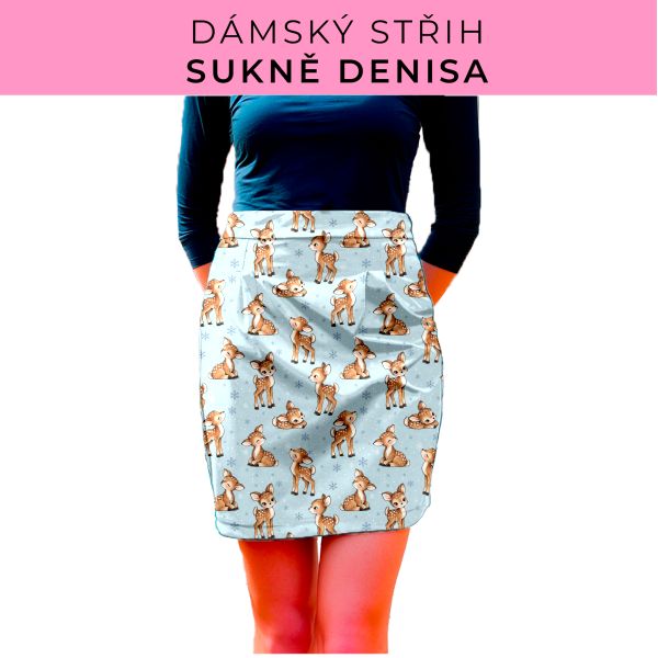 Dámský střih - Dámská sukně Denisa