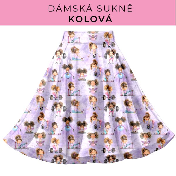 DÁMSKÝ střih - Kolová sukně