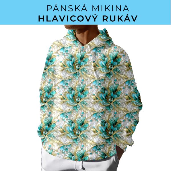PÁNSKÝ střih - mikina s kapucí