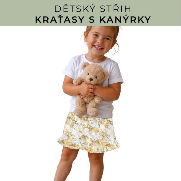 Dětský střih - Kraťásky s kanýrkem