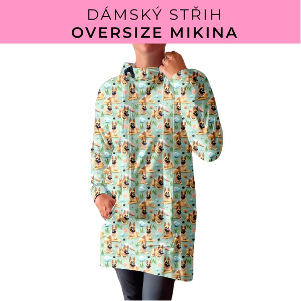 DÁMSKÝ střih - Oversize mikina