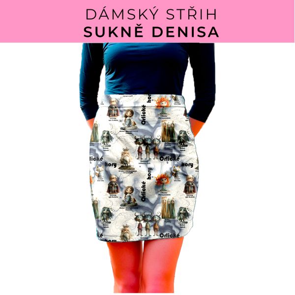 Dámský střih - Dámská sukně Denisa