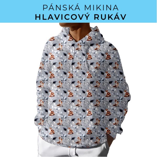 PÁNSKÝ střih - mikina s kapucí