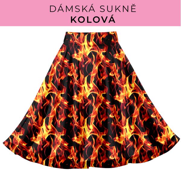 DÁMSKÝ střih - Kolová sukně