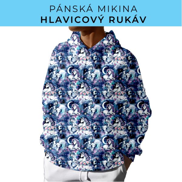 PÁNSKÝ střih - mikina s kapucí