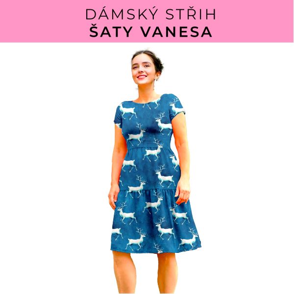 Dámský střih šaty Vanesa
