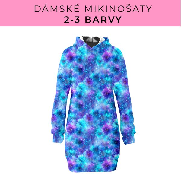 DÁMSKÝ střih - Mikinošaty 2-3 barvy