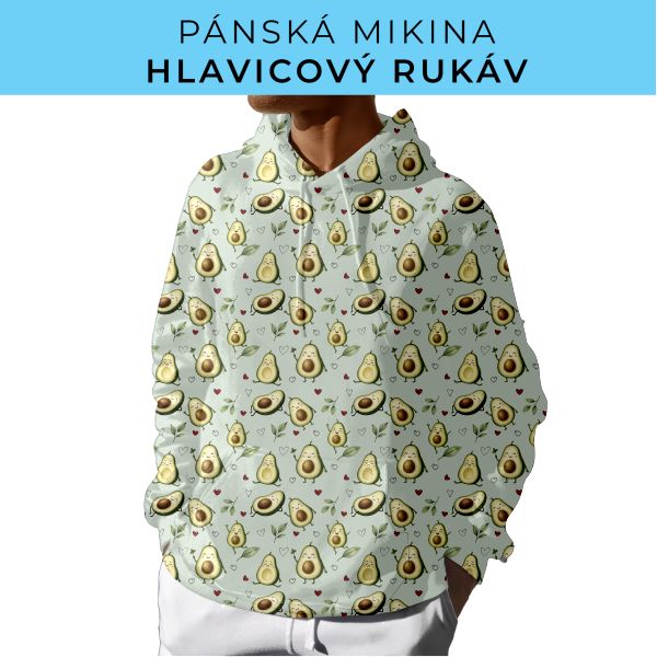 PÁNSKÝ střih - mikina s kapucí