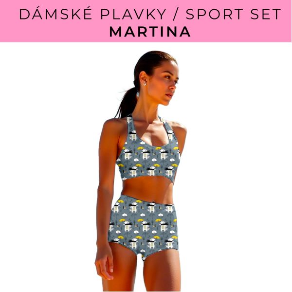 Dámský střih - plavky / sportovní set Martina