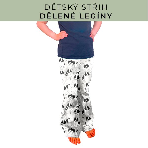 Dětský střih - Dělené legíny