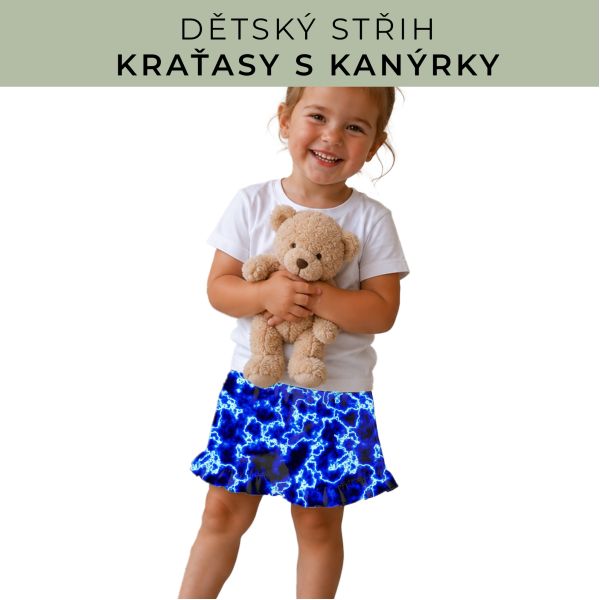 Dětský střih - Kraťásky s kanýrkem