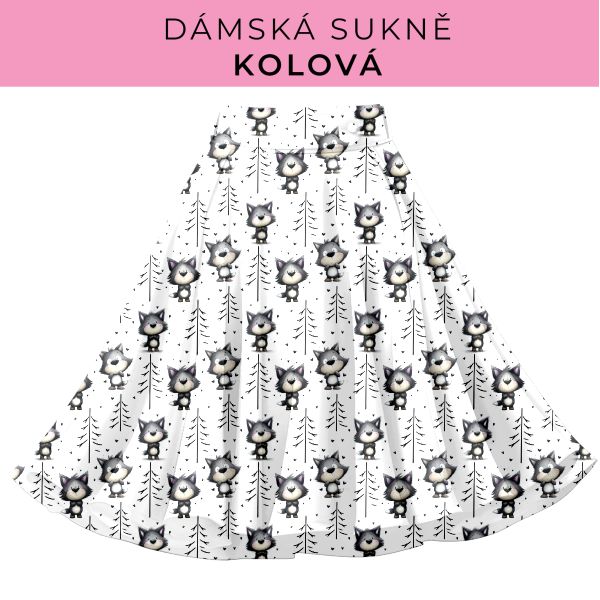 DÁMSKÝ střih - Kolová sukně