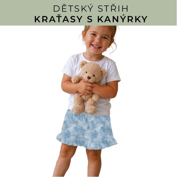 Dětský střih - Kraťásky s kanýrkem