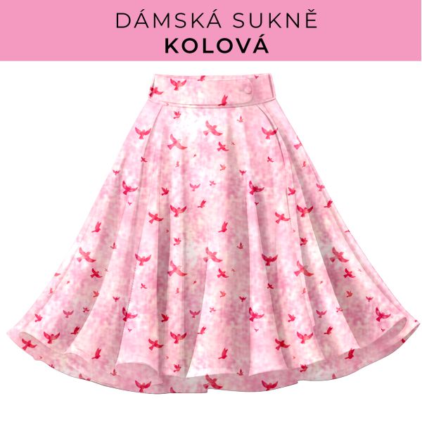 DÁMSKÝ střih - Kolová sukně