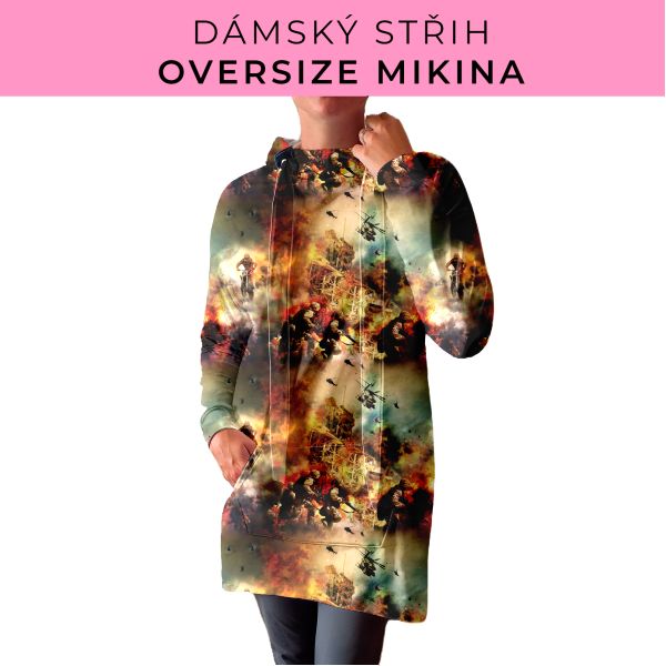 DÁMSKÝ střih - Oversize mikina
