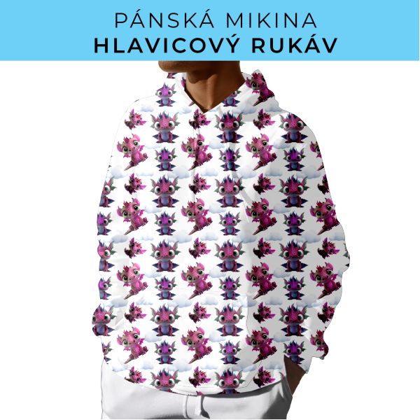 PÁNSKÝ střih - mikina s kapucí