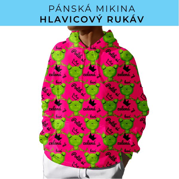 PÁNSKÝ střih - mikina s kapucí