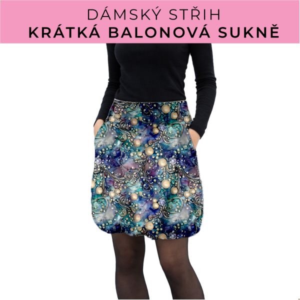 Dámský střih - balonová krátká sukně