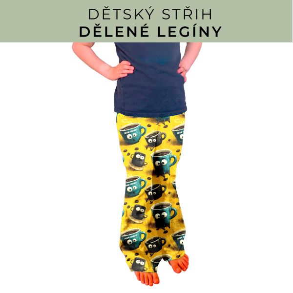 Dětský střih - Dělené legíny