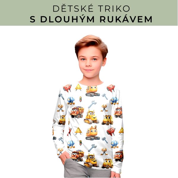 DĚTSKÝ střih - triko dlouhý rukáv