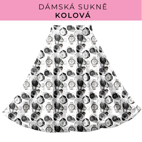 DÁMSKÝ střih - Kolová sukně