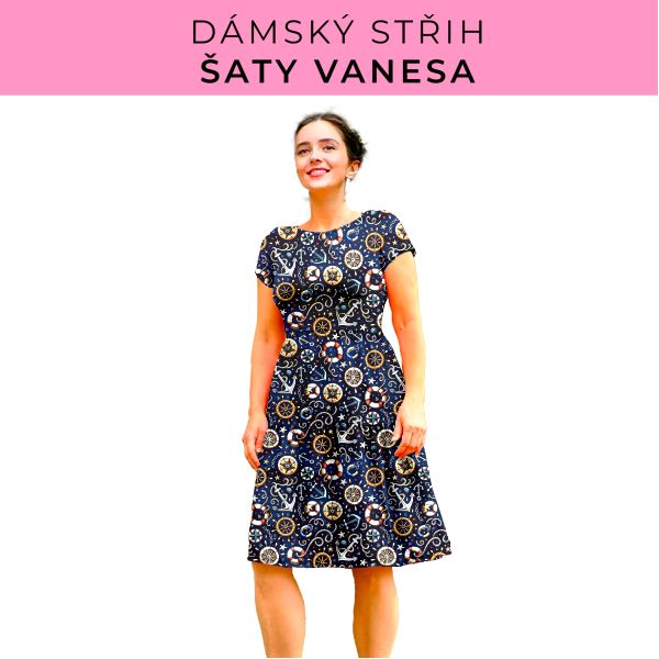 Dámský střih šaty Vanesa