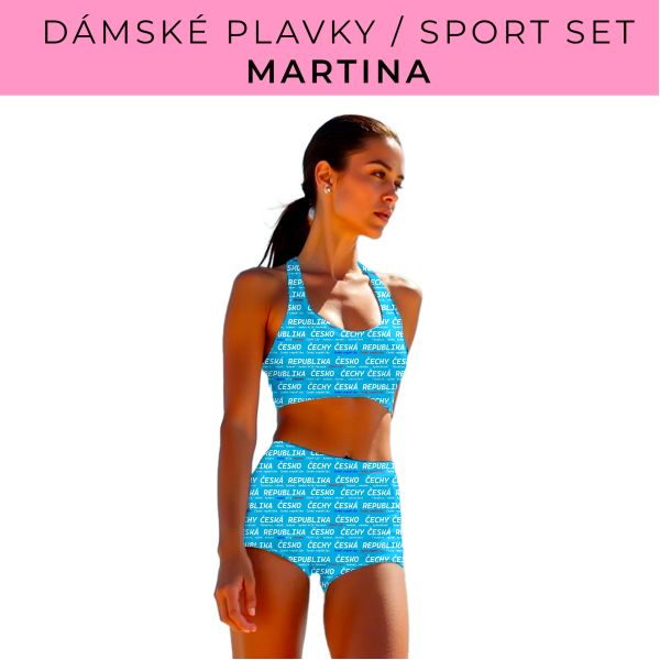 Dámský střih - plavky / sportovní set Martina