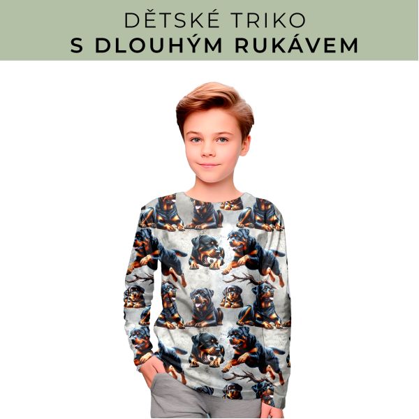 DĚTSKÝ střih - triko dlouhý rukáv