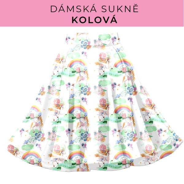 DÁMSKÝ střih - Kolová sukně