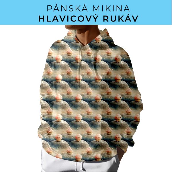 PÁNSKÝ střih - mikina s kapucí