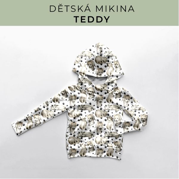 DĚTSKÝ střih - Mikina Teddy