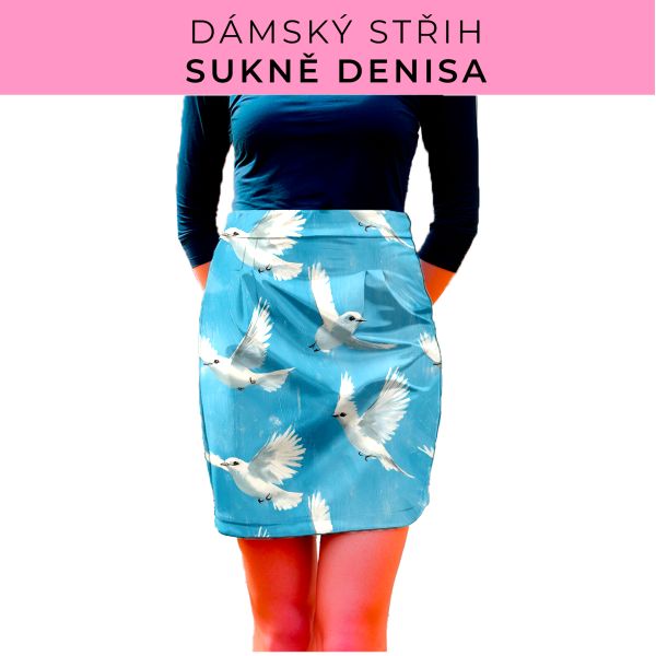 Dámský střih - Dámská sukně Denisa