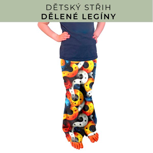 Dětský střih - Dělené legíny