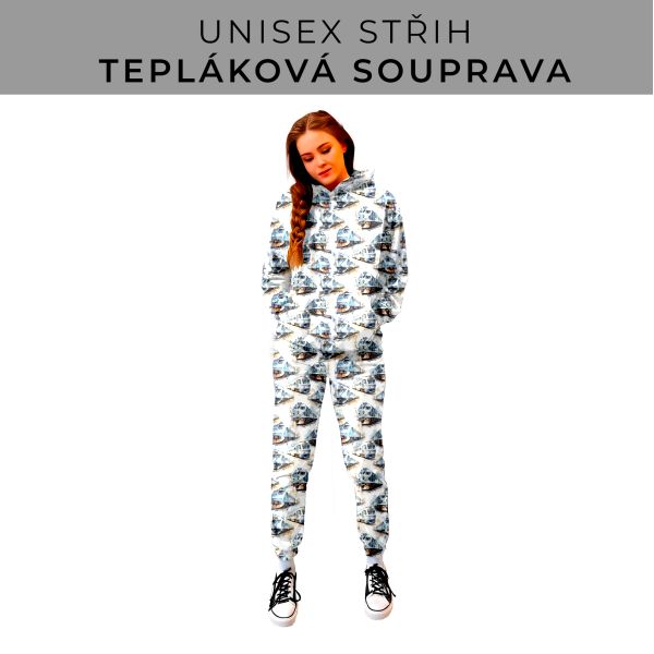 DÁMSKÝ střih - SET mikina a tepláky 
