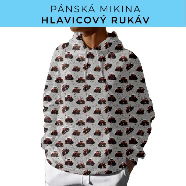 PÁNSKÝ střih - mikina s kapucí