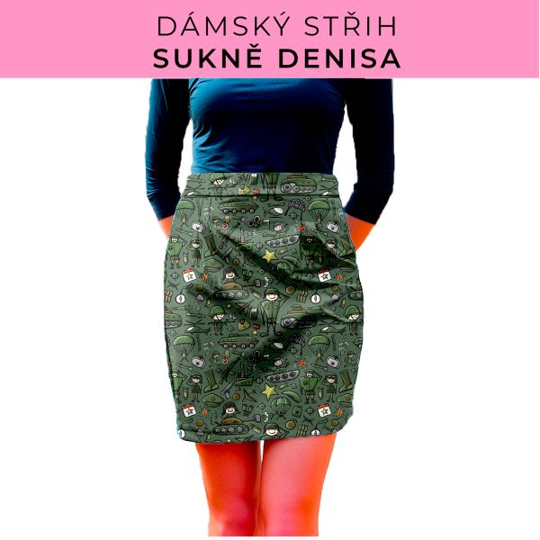 Dámský střih - Dámská sukně Denisa