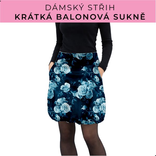 Dámský střih - balonová krátká sukně
