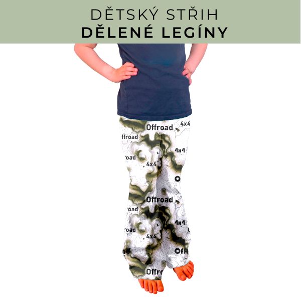 Dětský střih - Dělené legíny