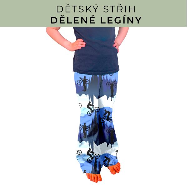 Dětský střih - Dělené legíny