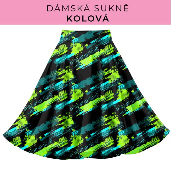 DÁMSKÝ střih - Kolová sukně
