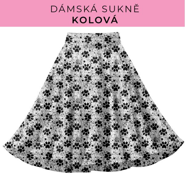 DÁMSKÝ střih - Kolová sukně