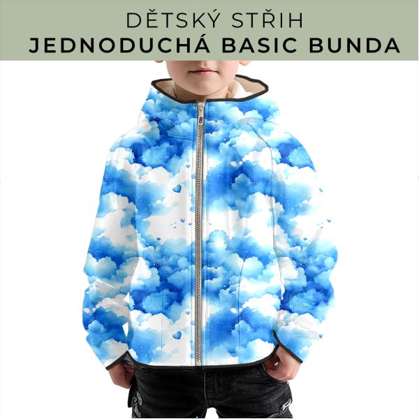 Dětský střih - jednoduchá dětská BASIC  bunda