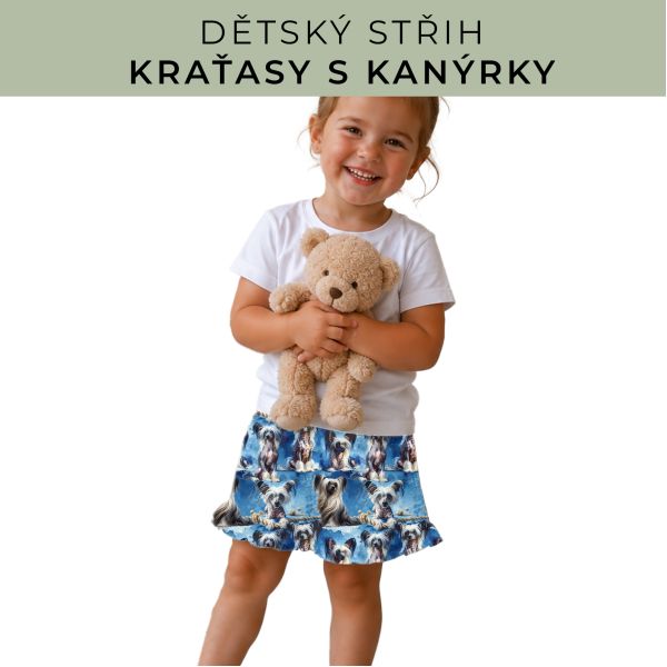 Dětský střih - Kraťásky s kanýrkem