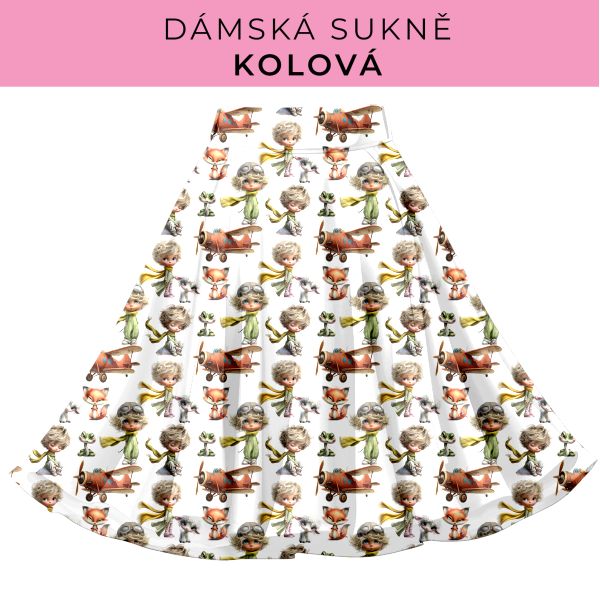 DÁMSKÝ střih - Kolová sukně