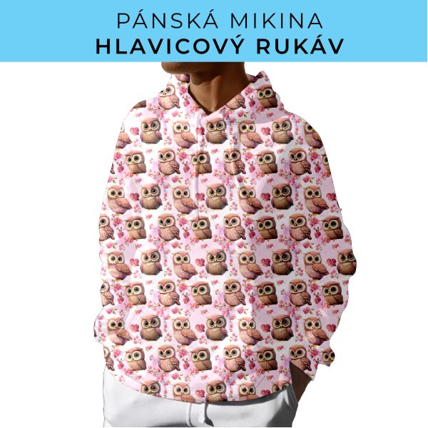 PÁNSKÝ střih - mikina s kapucí