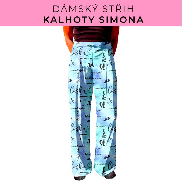 Dámský střih - kalhoty Simona